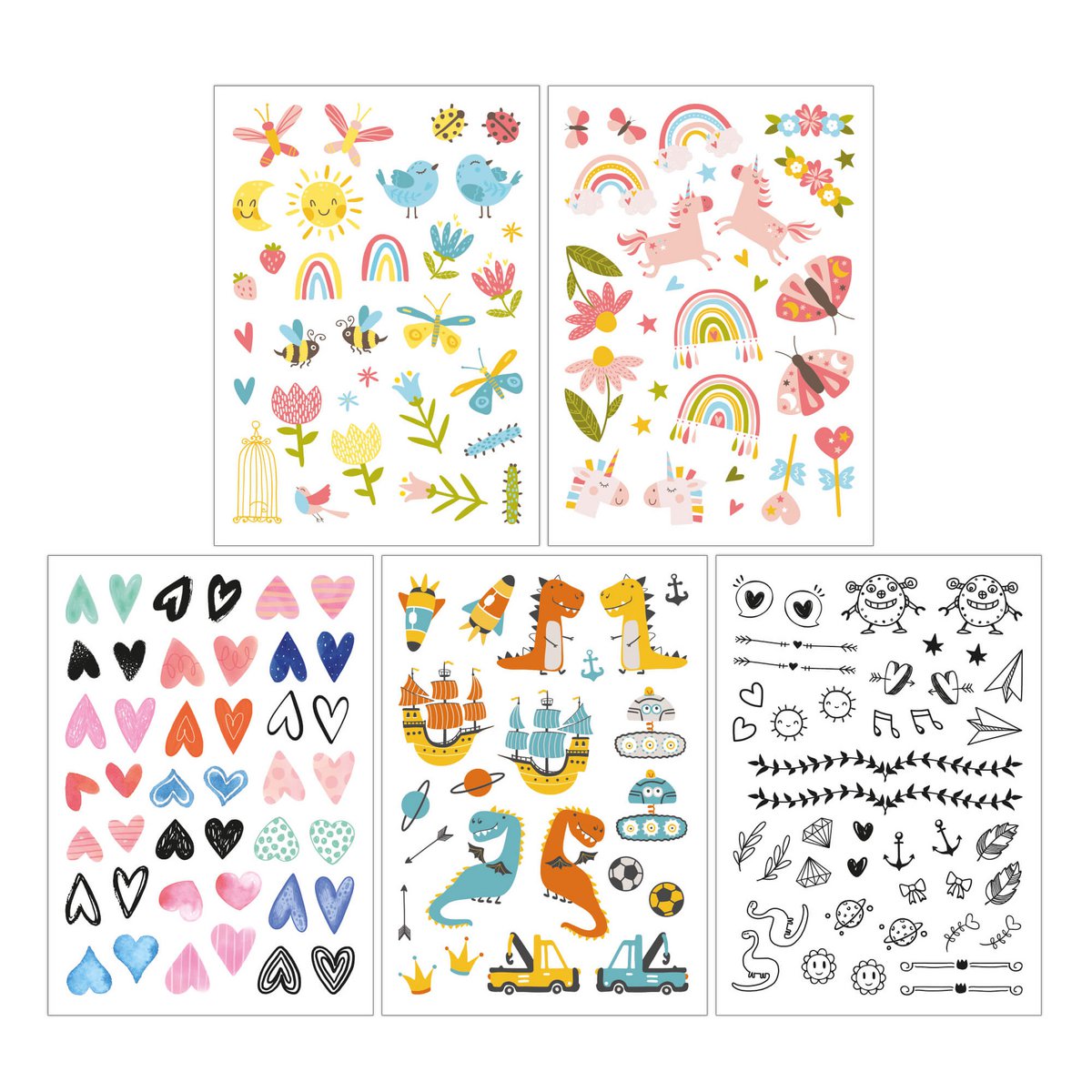 Set di tatuaggi per bambini L'amicizia tatua me e te