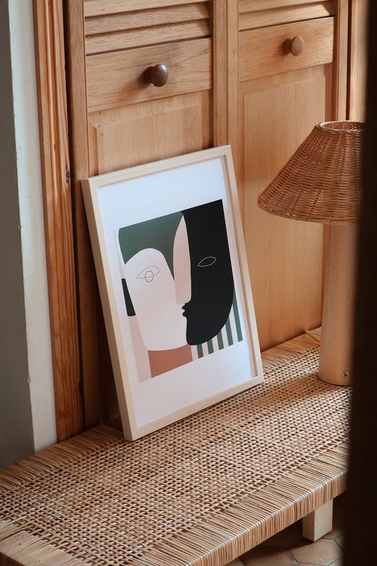 Póster Bésame firmado impresión en papel de arte