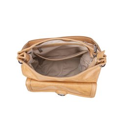 Ully Sand Hobo lederen tas