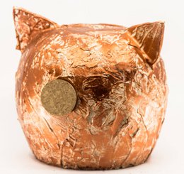Keramik-Sparschwein - Grunge-Sammlung | Vintage Spardose Glas