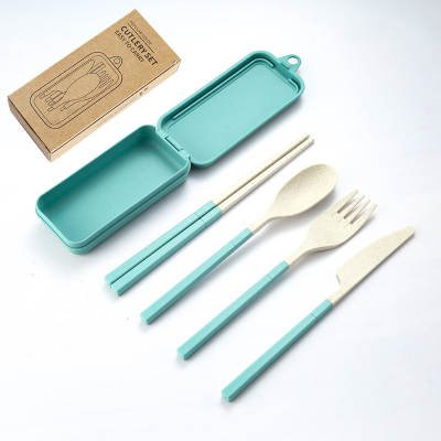 Kit posate staccabili e portatili - con custodia - 8 colori disponibili