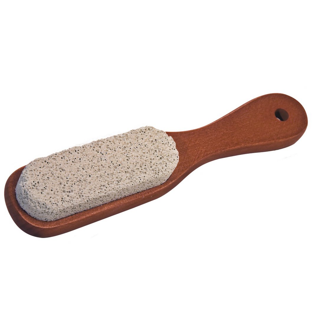 Pumice wood brush for pedicure