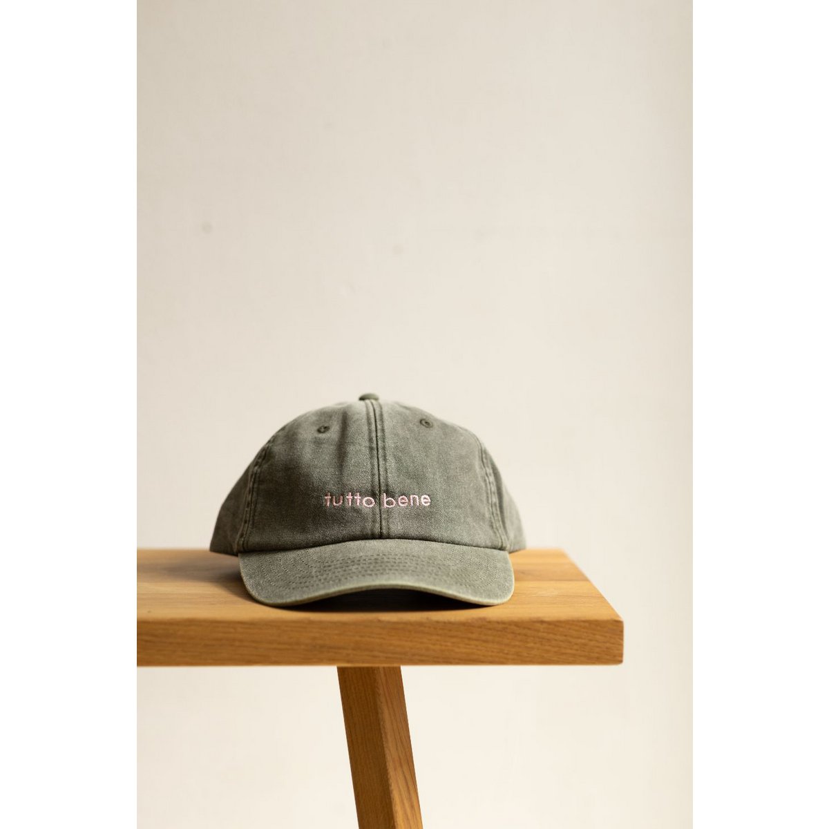 Cap - All Good - Olive + Pink