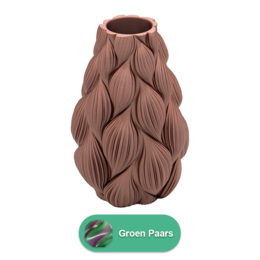 Lamina 3D vase - 3D printet vase - Holdbar PLA - Velegnet til kunstige blomster
