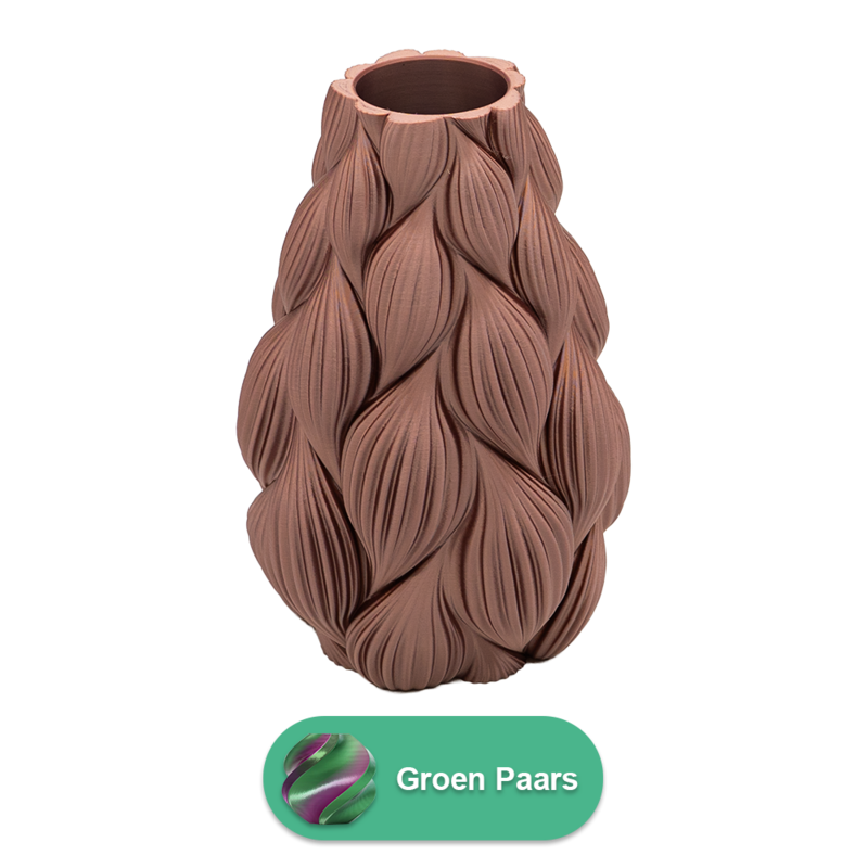 Lamina 3D vase - 3D printet vase - Holdbar PLA - Velegnet til kunstige blomster