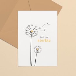 Grußkarte Goldfolie | Mut