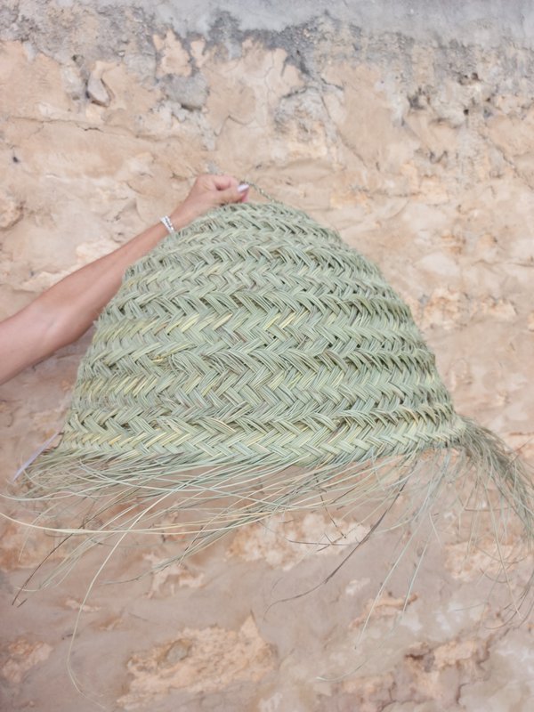 LAMPE RONDE EN ESPARTO 45X25CM