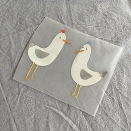 Bügelbild Möwen, Aufnäher, Bügelbild Aufnäher, Möwe, Meer, Nordsee