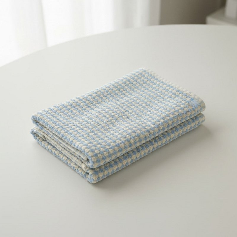 Serviette de bain | France | Points bleu clair | 170x85cm