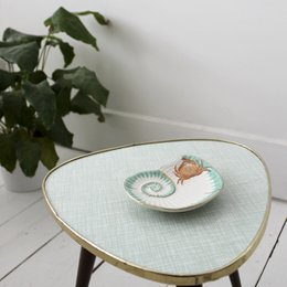 Coral Seashell & Crab Dish