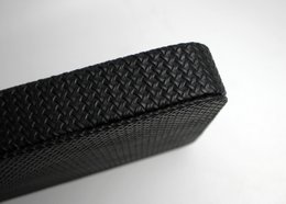 Tablet rechthoekige rand rand tissue zwarte decoratieve lade