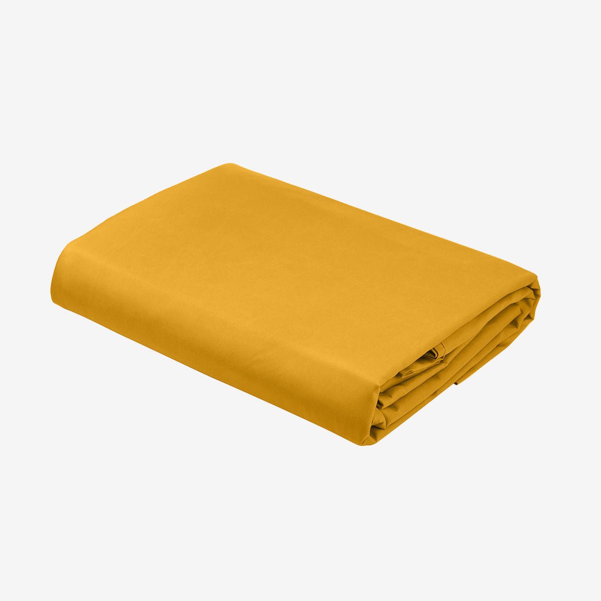 Drap-housse jaune en percale de coton Magda