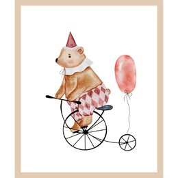 Framework picture - bear on bike