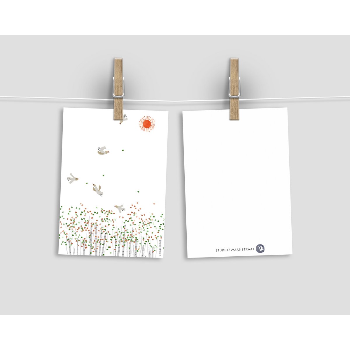 Postkarte 'Frühling liegt in der Luft'