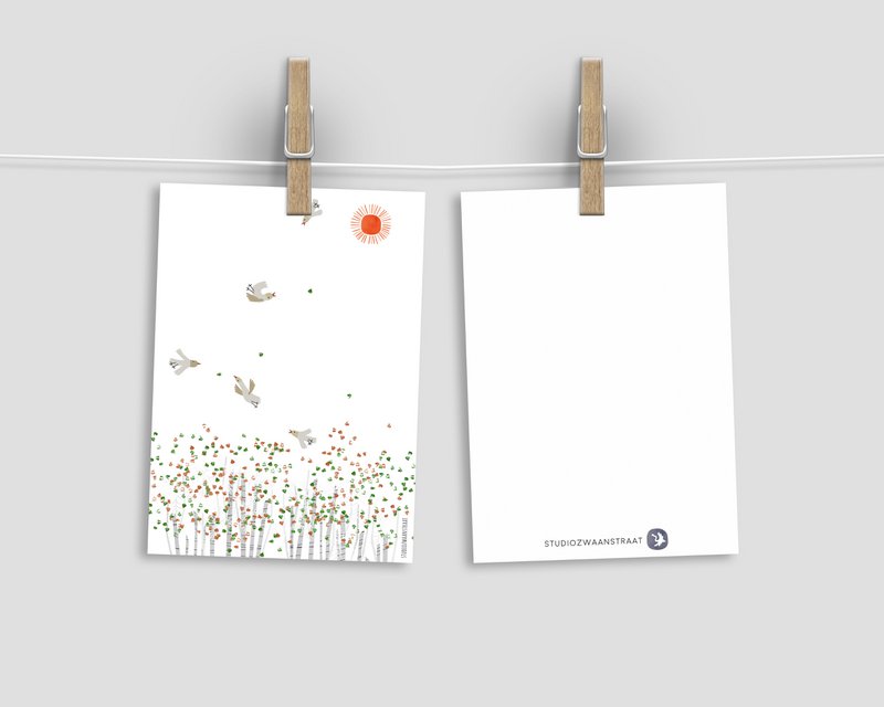 postcard 'spring is in the air'