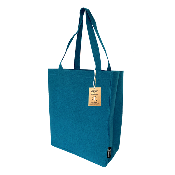 RPET Shoulder Bag Petrol Blue