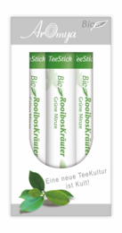 Organic rooibos tea sticks with spearmint flavor, available in a pack of 20 single-serve sticks. The tea is made from high-quality rooibos herbs and natural spearmint flavor, providing a refreshing and healthy beverage.