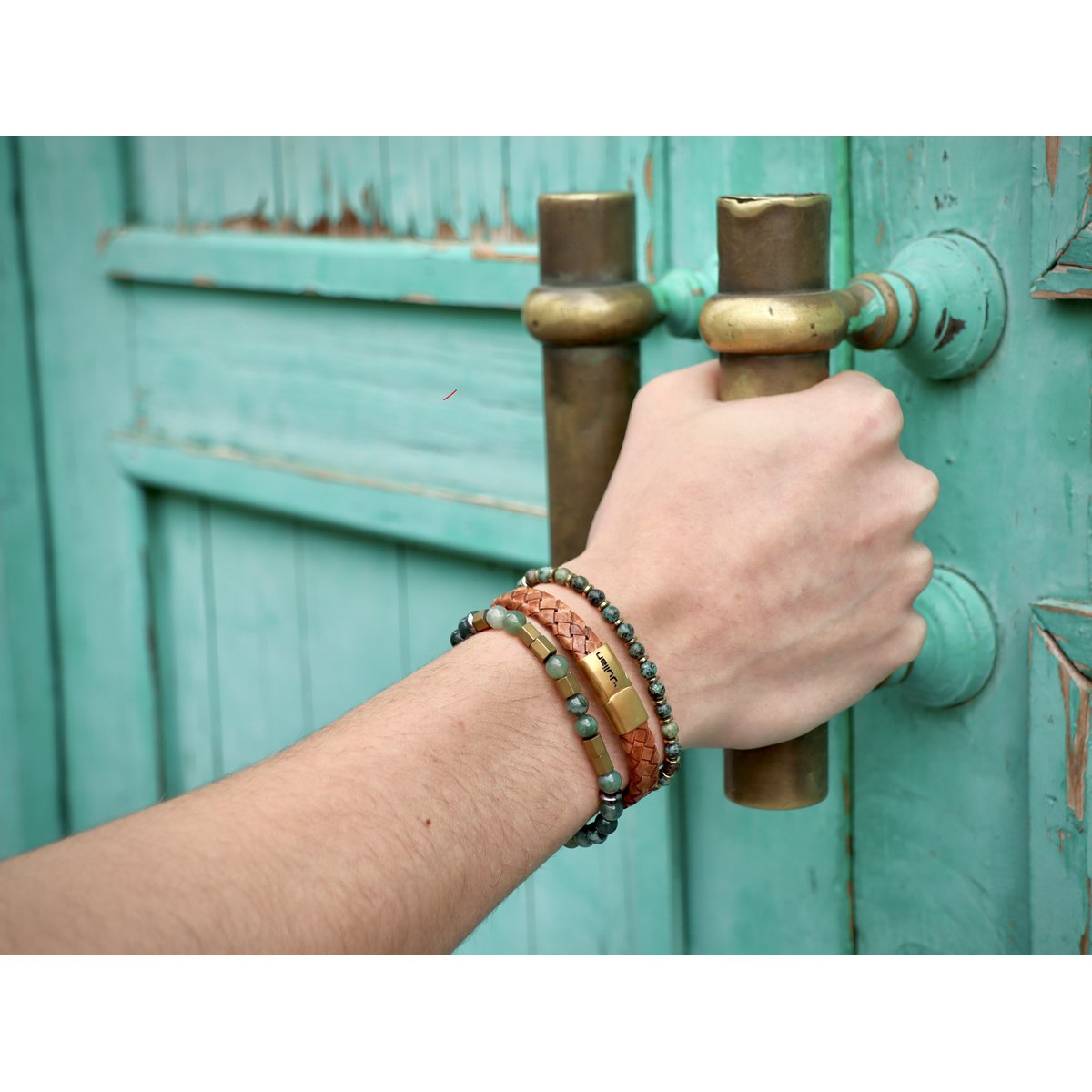 Morse code armband Papa mosagaat