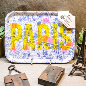 Paris Map Tray