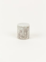Petite boîte cylindrique en pierre avec couvercle en pierre naturelle