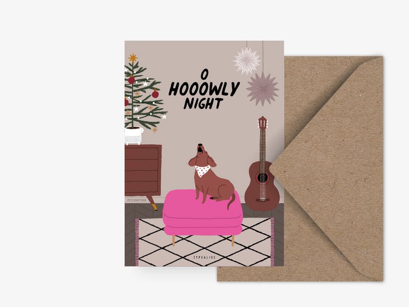 Postkarte / Petisfaction "Dogs" Hooowly