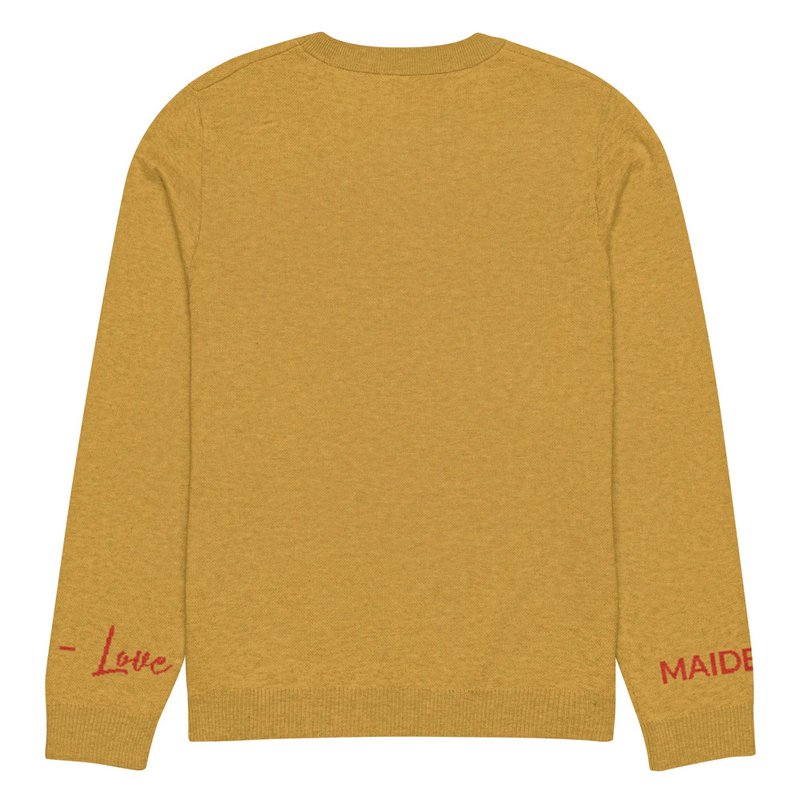 Hjerte - Strikket sweater med rund hals MUSARD