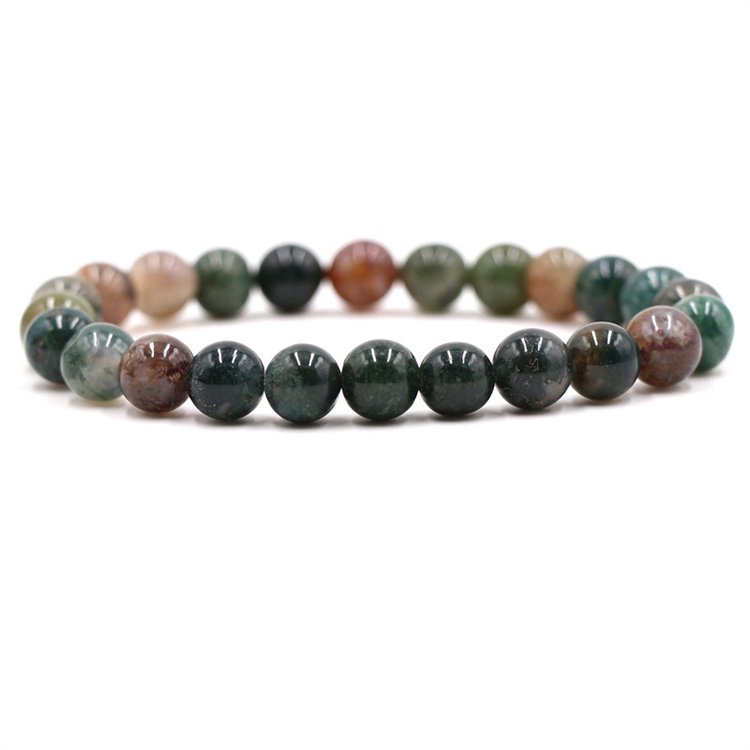 Sattva rocce | FORZA | Bracciale curativo in agata indiana 8mm Mala