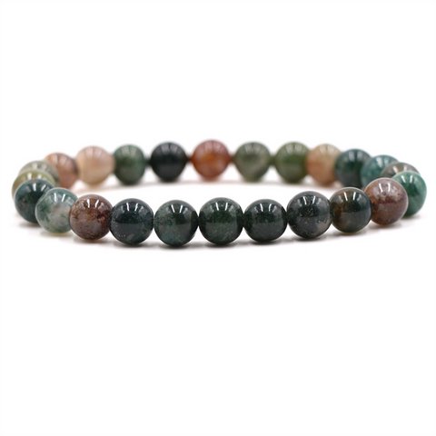 Sattva-rotsen | STERKTE | Indiase Agaat Healing armband 8mm Mala