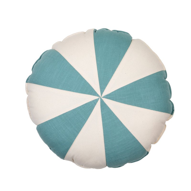 Patchworkowa poduszka „Blue Candy”.
