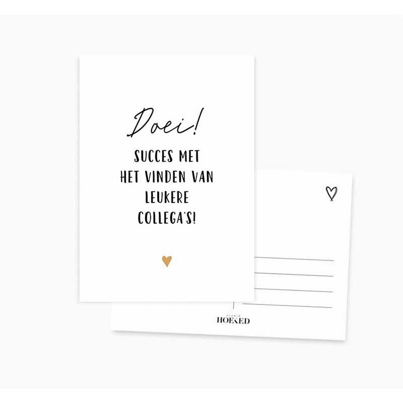 Ansichtkaart || Doei collega