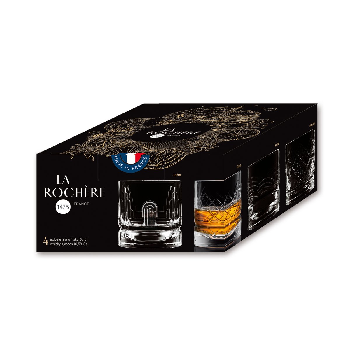 WHISKEYGLAS 30 CL DANDY ASSORTI SET A4