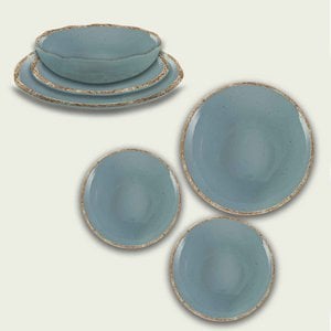 Arca TIERRA Melamine Diep Soep/Pasta Bord 20cm, grijs