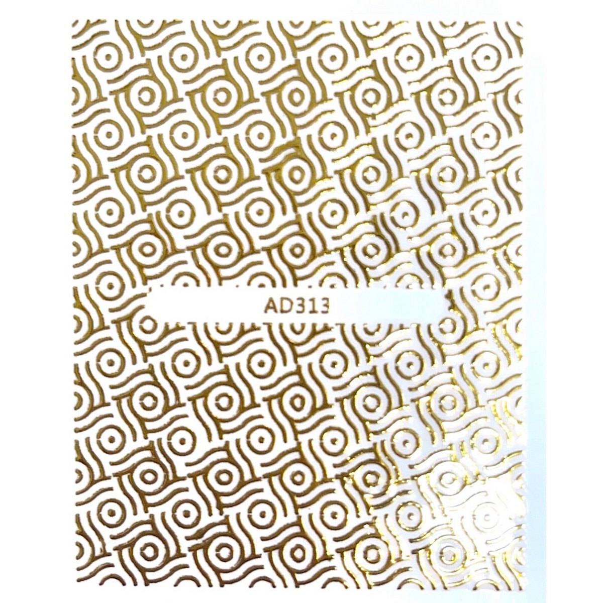 Gold pattern stickers