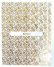 Gold pattern stickers