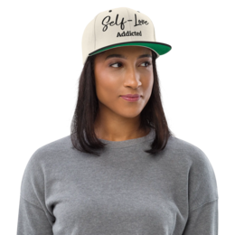 Self Love Addicted Snapback Hat med broderi