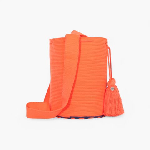 Solid crossbody bag L | Coral pink