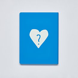 Où est mon esprit - Graphique L | Carnet A5+ | Journal pointillé | Points de 3,5 mm | 256 pages numérotées | Papier Premium 120g | cuir recyclé bleu | produit de manière durable en Allemagne chland
