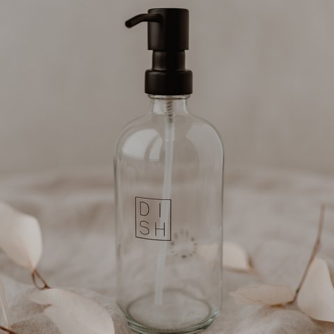 Soap dispenser Dish transparent 500ml (PU = 6 pieces)