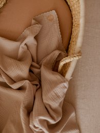 Fasciatoio per bebè/mussola a triplo strato - Beige