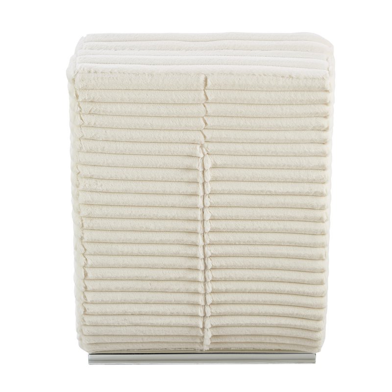 Chaiselongue Plüsch-Cord Beige