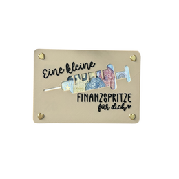 Money gift card - creative packaging for money gifts - financial injection, thank you & gift idea Thank you financial injection