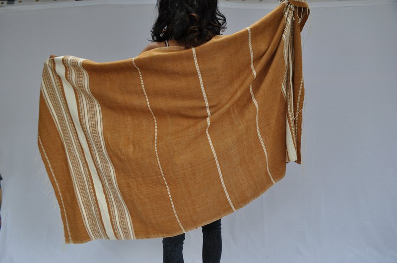 Manta - Genale Beach Sheet bronce/natural - Hecho a mano