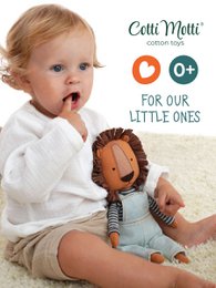 Peluche en coton, Cotti Motti, Simon le Lion (30cm)