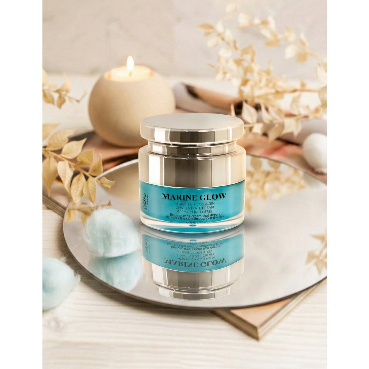 Glow marino Vitamina C + Crema concentrato di collagene 50 ml