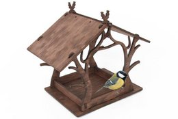 Vogelhäuschen, hängendes Vogelhäuschen aus Holz