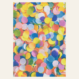Risografie Postkaart - Paper Confetti - DIN A6