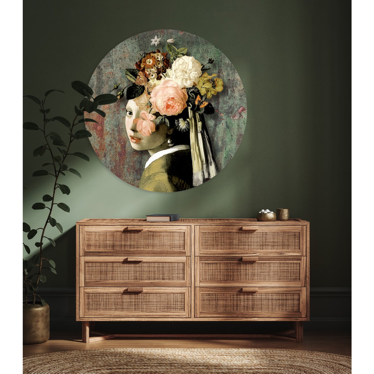 Wall Circle - Metallic Girl - Premium Dibond Quality