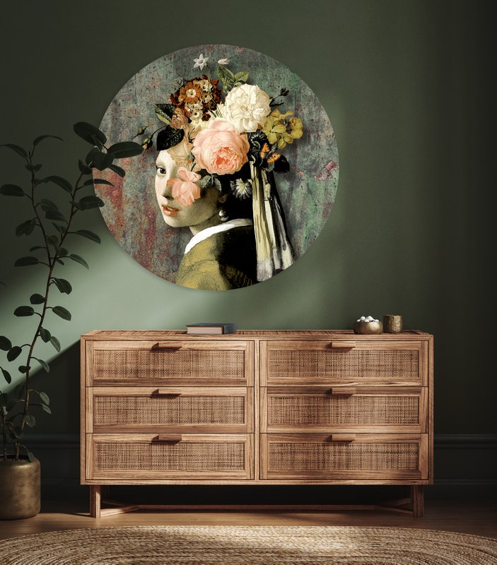 Wall Circle - Metallic Girl - Premium Dibond kvalitet