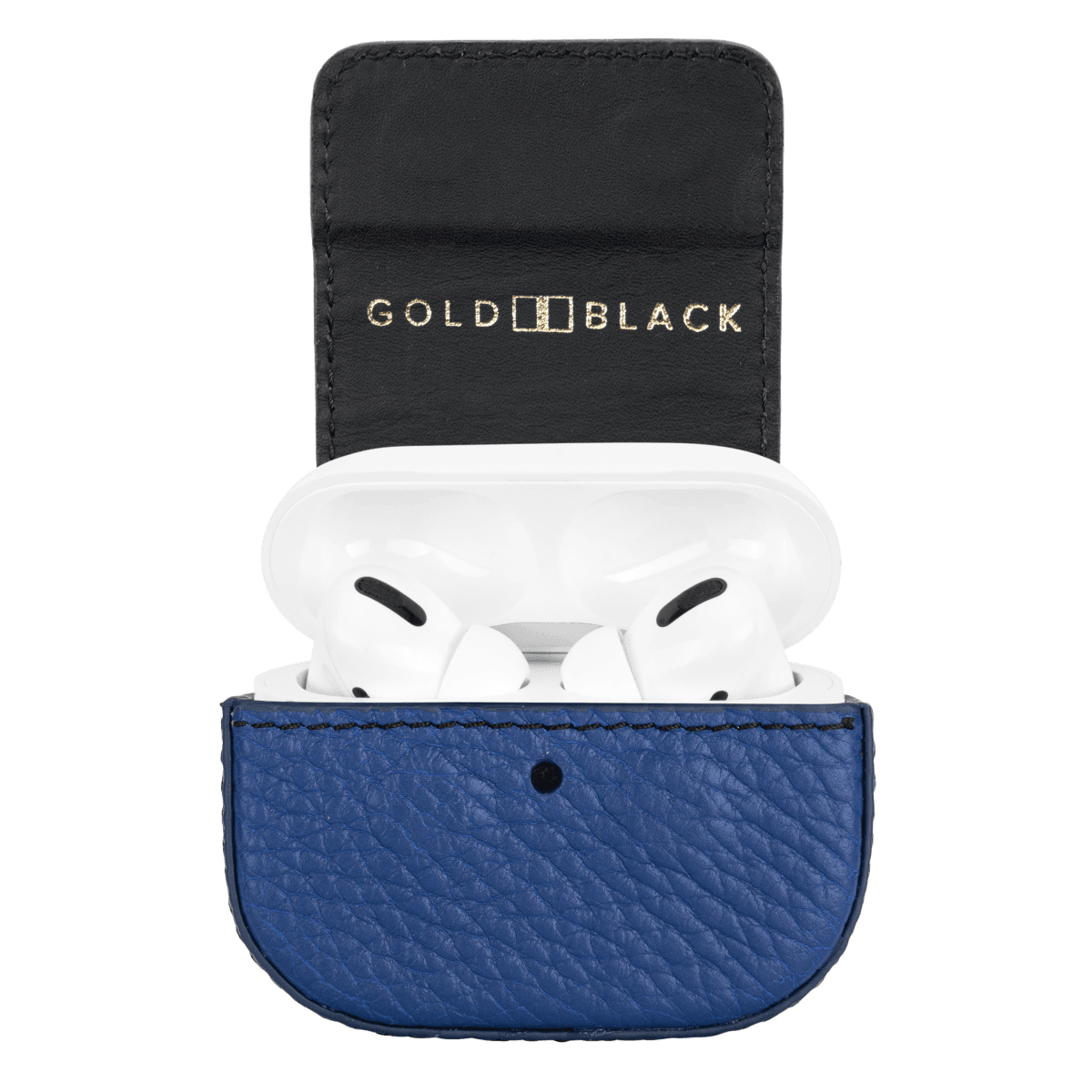 AIRPODS PRO CASE NAPPA BLUE WITH CARABINER
