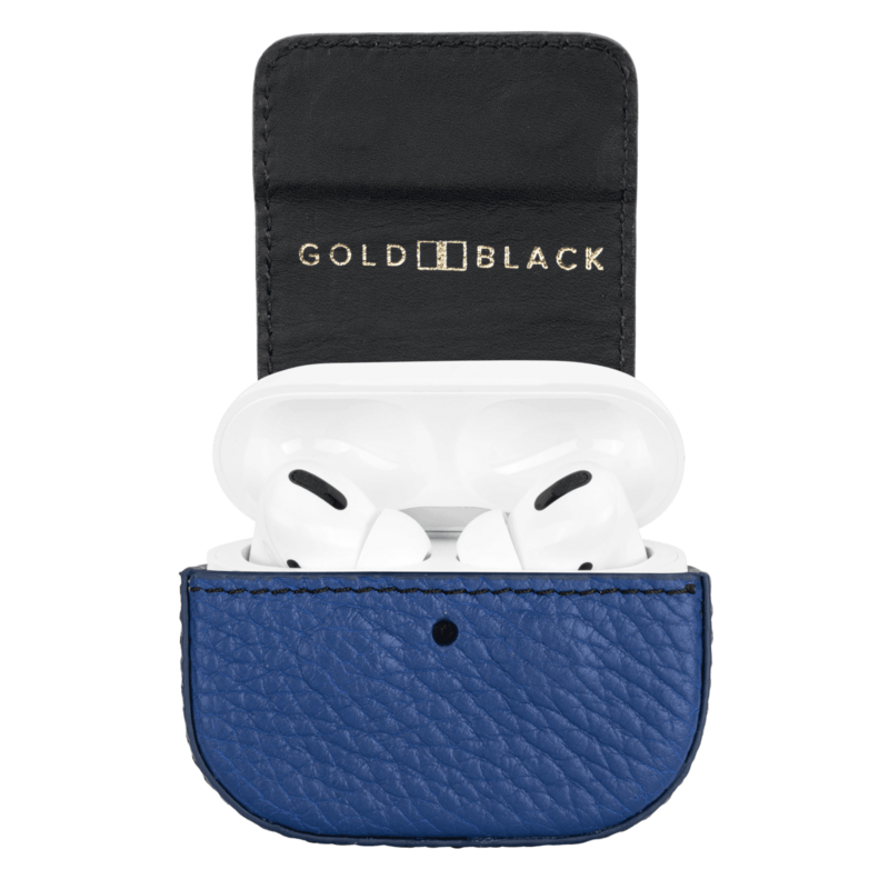 AIRPODS PRO CASE NAPPA BLÅ MED KARABINER